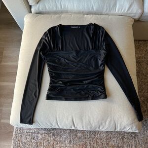 A&F Ruched Long Sleeve Top